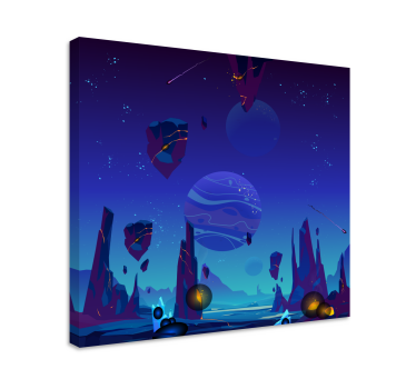 Cartoon space surface wall pictures for nursery - TenStickers