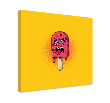 Quote canvas dripping melting delight - TenStickers