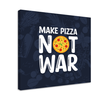 Fun quotes make pizza wall art quote prints - TenStickers