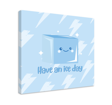 Ice cube fun quote design wall art  prints - TenStickers