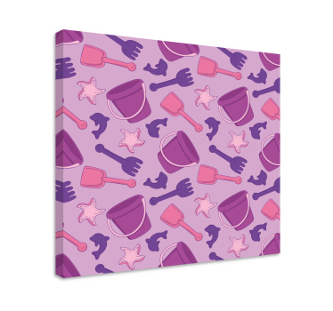 Nursery canvas beach toys design - TenStickers