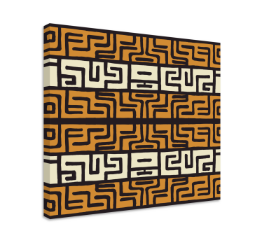African style abstract pattern abstract framed canvas - TenStickers