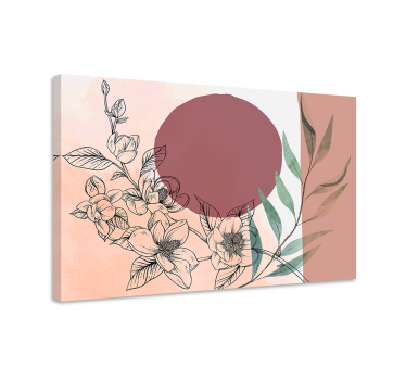 Pink tones glamour style canvas art - TenStickers