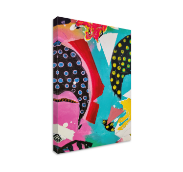 Abstract art with vibrant colors modern art prints on canvas - TenStickers