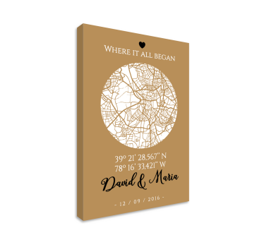 Where it all began customisable canvas prints - TenStickers