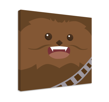 Chewie character canvas wall art - TenStickers