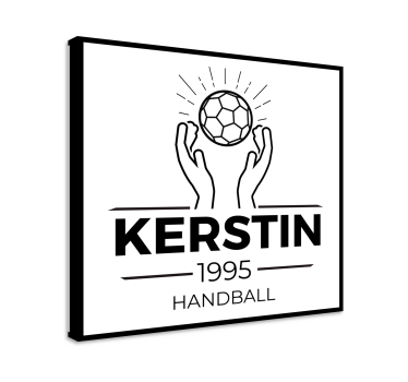 Personalised handball design teen canvas prints - TenStickers