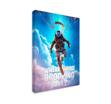 where are we dropping Videgoames canvas - TenStickers