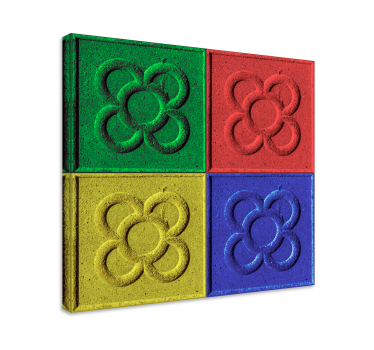 Pop art panot tiles living room wall art - TenStickers