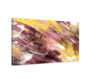 Abstract brush strokes canvas print - TenStickers