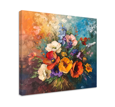 Flower bouquet canvas art - TenStickers
