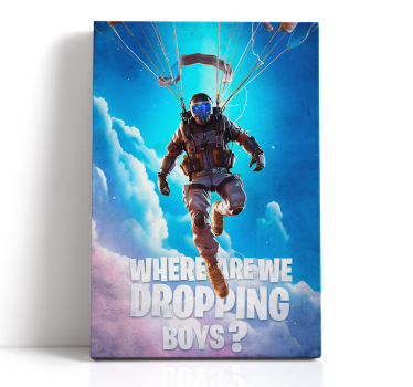 where are we dropping Videgoames canvas - TenStickers
