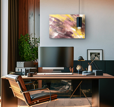 Abstract brush strokes canvas print - TenStickers