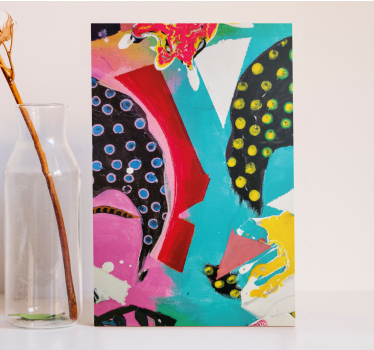 Abstract art with vibrant colors modern art prints on canvas - TenStickers