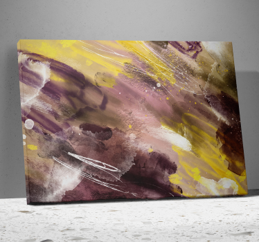Abstract brush strokes canvas print - TenStickers