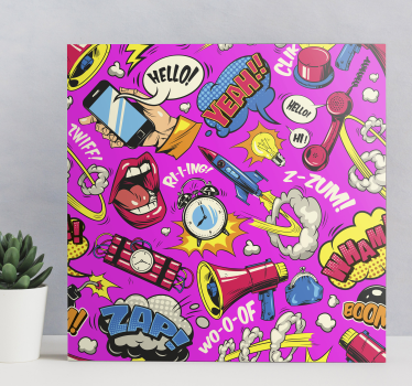 Bright Cartoon canvas art - TenStickers