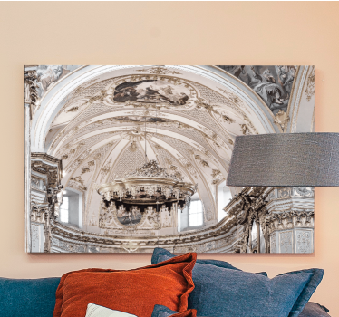 Canvas art church interior features - TenStickers