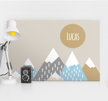 Canvas art mountain range artwork - TenStickers