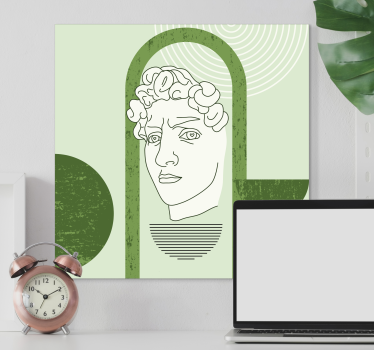 Canvas art of stylized human figure - TenStickers