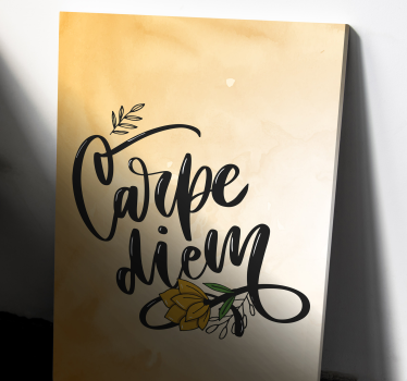 Carpe diem Master bedroom canvas wall art - TenStickers