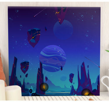 Cartoon space surface wall pictures for nursery - TenStickers