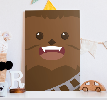 Chewie character canvas wall art - TenStickers
