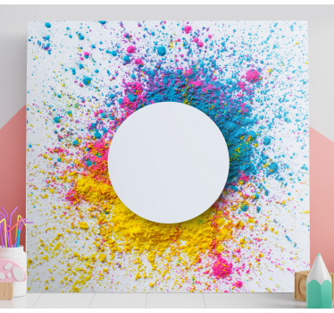 Circle Splash canvas art - TenStickers