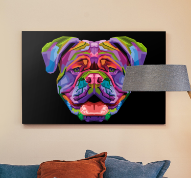 full color modern dog dog canvas pictures - TenStickers