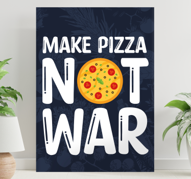 Fun quotes make pizza wall art quote prints - TenStickers