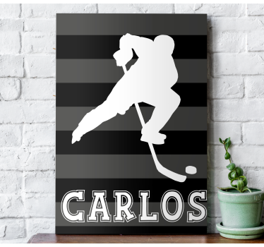 Ice Hockey customizable canvas prints - TenStickers