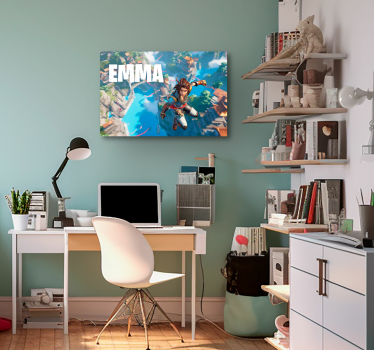 jump into the void customized canvas print - TenStickers