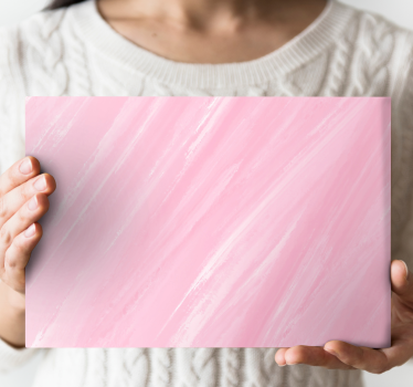 Kawaii Style pink paint canvas art - TenStickers