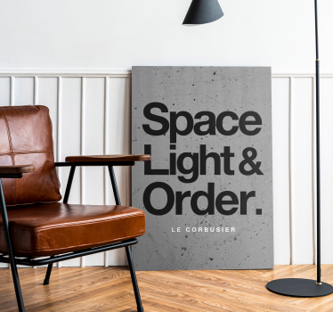 Le Corbusier needs wall art quote prints - TenStickers