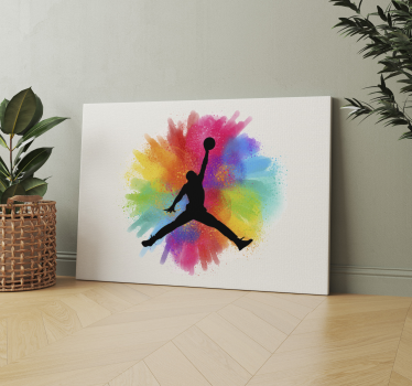 Michael Jordan cool basketball home canvas prints - TenStickers