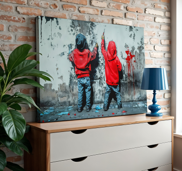 Painting of boys canvas art - TenStickers