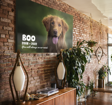 Pet epitaph living room canvas - TenStickers