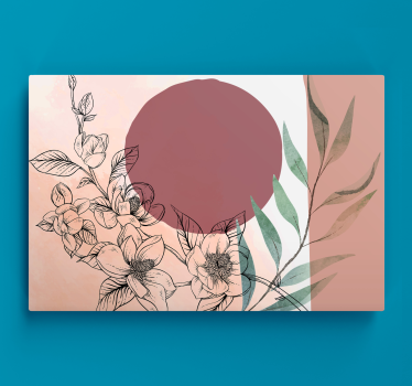 Pink tones glamour style canvas art - TenStickers