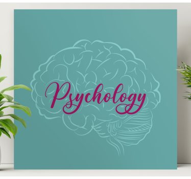 Psychology Brain modern art prints on canvas - TenStickers