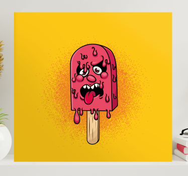 Quote canvas dripping melting delight - TenStickers