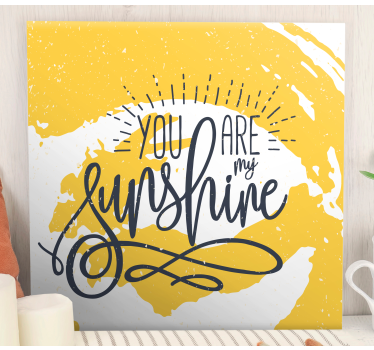 Song my Sunshine Music canvas wall art - TenStickers