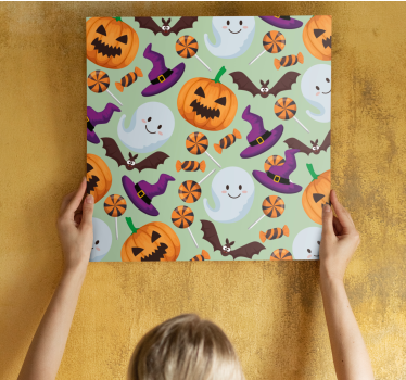 Teen canvas prints with fun halloween themes - TenStickers