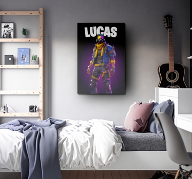 warrior in shades Videgoames canvas - TenStickers
