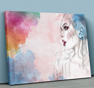 Woman figure canvas art - TenStickers
