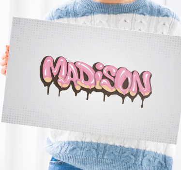 Youth customizable graffiti teen canvas prints - TenStickers