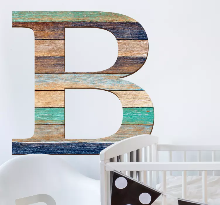 CUSTOMIZABLE LETTER B FOR NURSERY wall sticker for kid - TenStickers