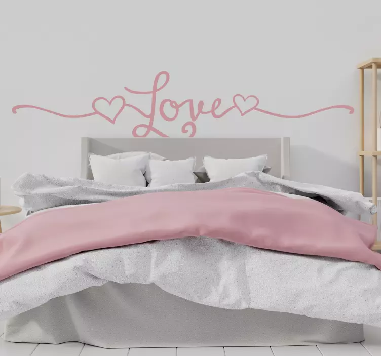 Love sticker stylish love wall decal - TenStickers