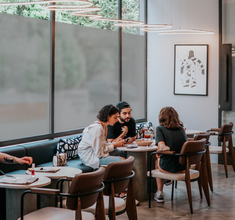 Translucent glass shower screen window sticker - TenStickers