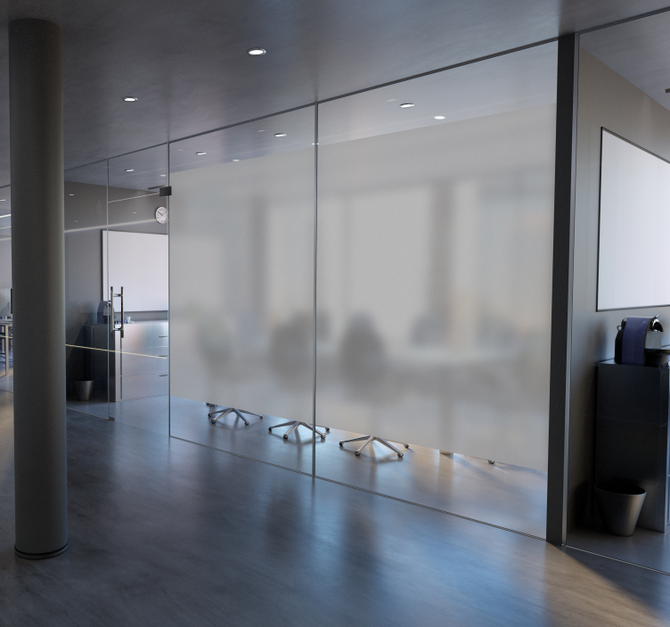 Translucent glass shower screen window sticker - TenStickers