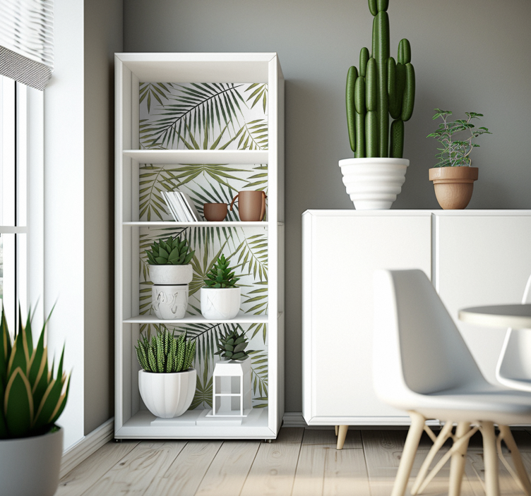 Palm Leaves Furniture Decal - TenStickers
