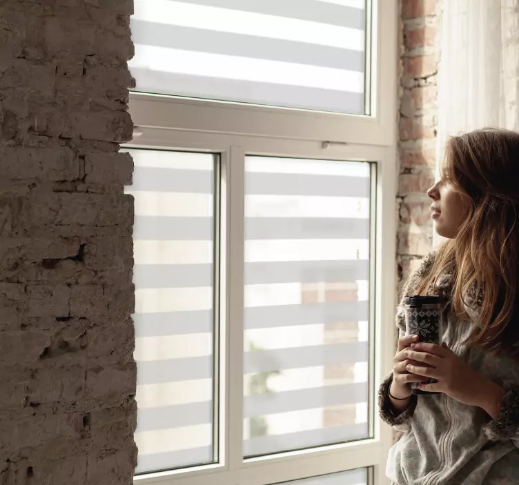 Translucent stripe sheet window sticker - TenStickers